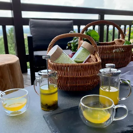 Koza U Woza Wypocznij W Gorach W Rytmie Slow Drewniany Dom Premium Z Widokiem Na Panorame Tatr Ecospa Strefa Fitness Zielona Farma Warsztaty (adults Only) Chalet *