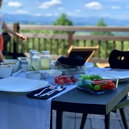 Koza U Woza - Drewniany Dom Premium Z Widokiem Na Tatry Ecospa Strefa Fitness Zielona Farma Healinggarden - Slowtravel 24h Self Check-in (adults Only)